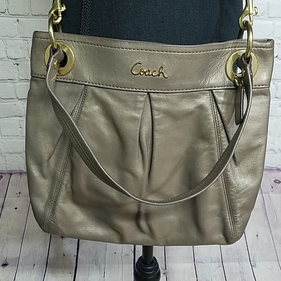 Coach Handbags - Coach Gold Crossbody Bag